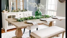 كيف يمكنني تحقيق مظهر المزرعة الحضرية في غرفة الطعام الخاصة بي باستخدام أفكار ديكور المزرعة؟